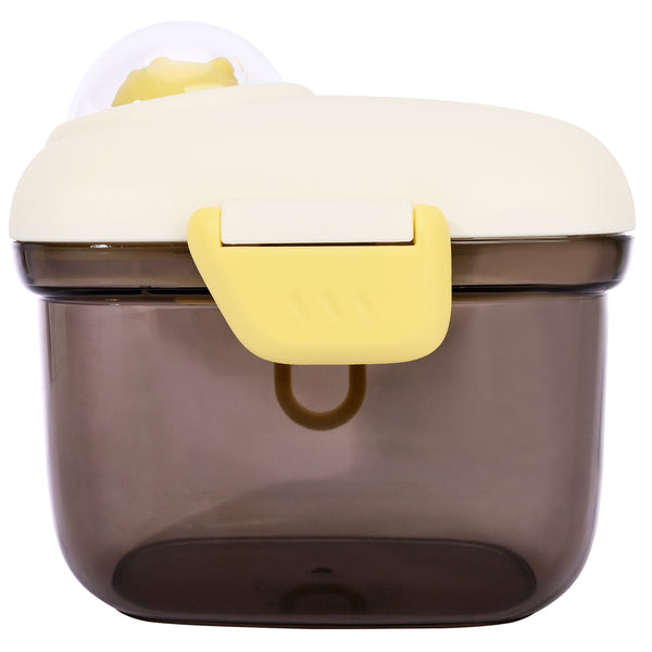 Bebamour Baby Milk Powder Dispenser Cute Dairy Cow Portable Milk Powder Storage Container for Travel Outdoor Activity Airtight Food Snacks Box with Lid, Leveler and Spoon