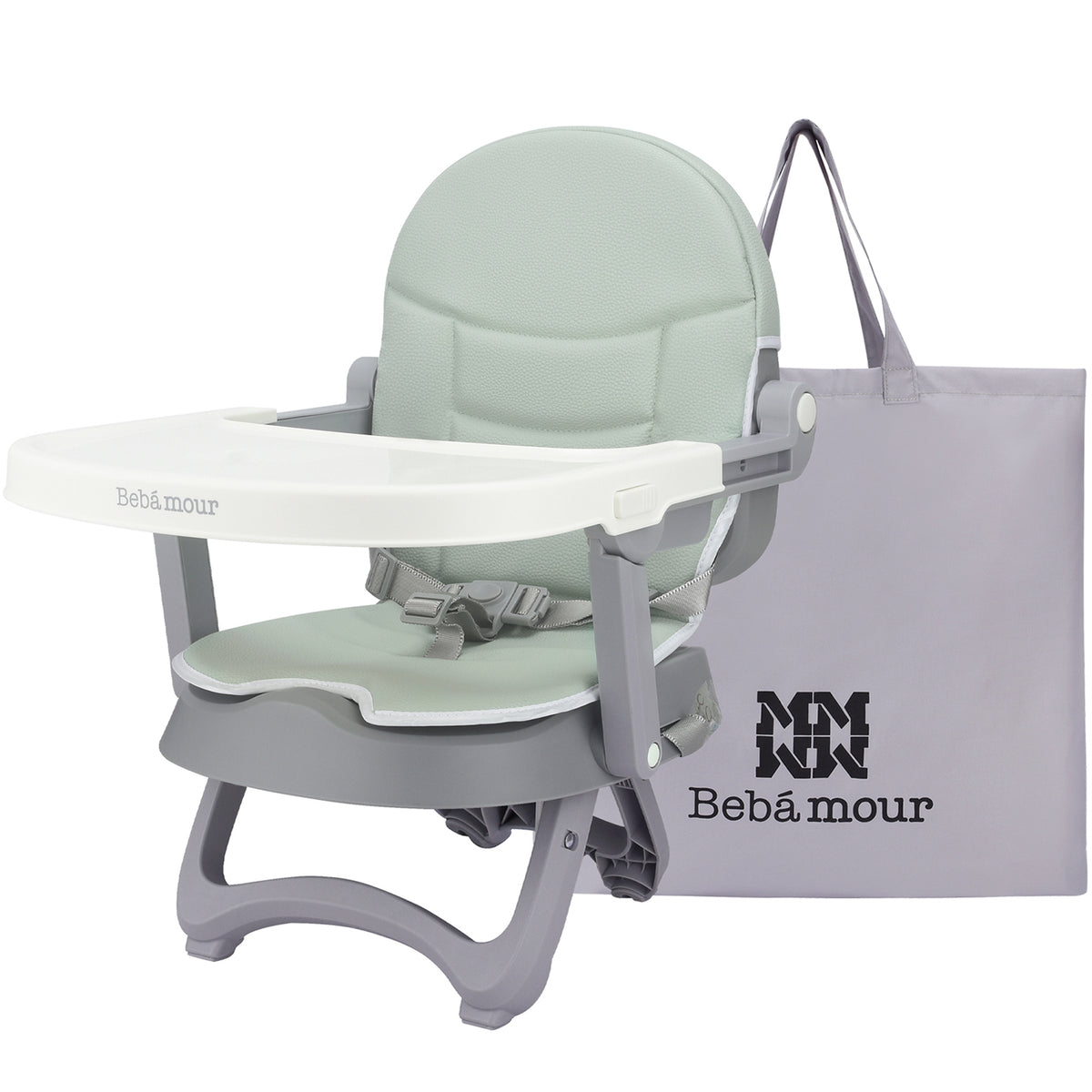 Bebamour Upseat Baby Chair Booster Seat for Dining with Tray Sit Me Up
