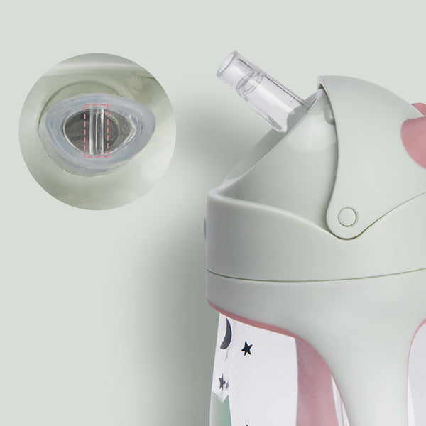 Bebamour Baby Sippy Cup with Straw for Baby and Toddler with Double Handle BPA Free, No Spill Safe Learner Bottle