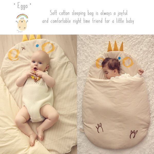 Bebamour Anti Kick Baby Sleeping Bag Safe Nights Cotton Baby Sleep Bag 2.5 Tog 0-18 Months Cute Infant Boy Girls Sleeping Sack Baby Wrap Blanket