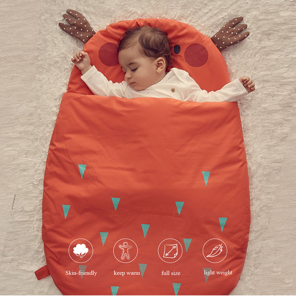 Bebamour Anti Kick Baby Sleeping Bag Safe Nights Cotton Baby Sleep Bag 2.5 Tog 0-18 Months Cute Infant Boy Girls Sleeping Sack Baby Wrap Blanket