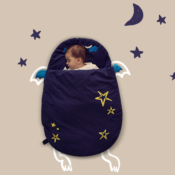 Bebamour Anti Kick Baby Sleeping Bag Safe Nights Cotton Baby Sleep Bag 2.5 Tog 0-18 Months Cute Infant Boy Girls Sleeping Sack Baby Wrap Blanket