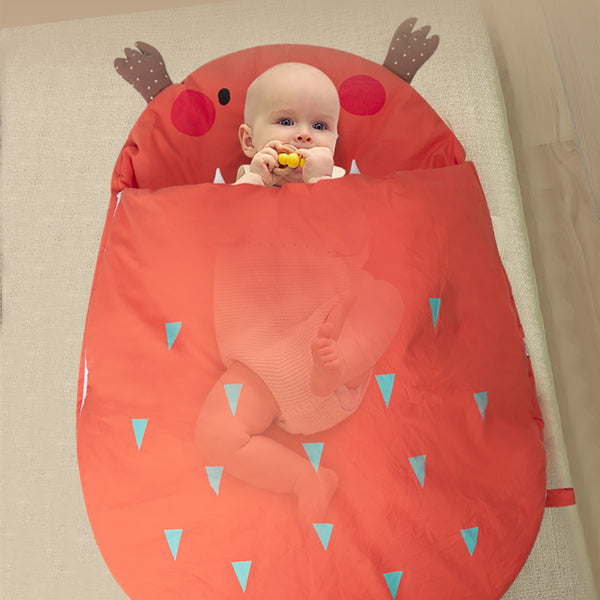 Bebamour Anti Kick Baby Sleeping Bag Safe Nights Cotton Baby Sleep Bag 2.5 Tog 0-18 Months Cute Infant Boy Girls Sleeping Sack Baby Wrap Blanket