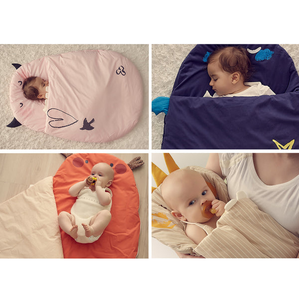 Bebamour Anti Kick Baby Sleeping Bag Safe Nights Cotton Baby Sleep Bag 2.5 Tog 0-18 Months Cute Infant Boy Girls Sleeping Sack Baby Wrap Blanket