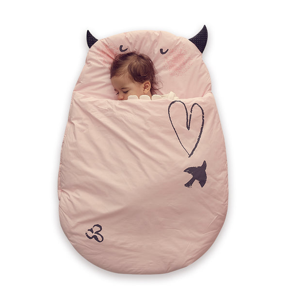 Bebamour Anti Kick Baby Sleeping Bag Safe Nights Cotton Baby Sleep Bag 2.5 Tog 0-18 Months Cute Infant Boy Girls Sleeping Sack Baby Wrap Blanket