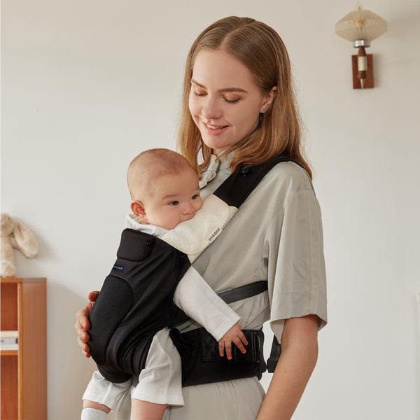 Bebamour Super-Soft Air Mesh Baby Carrier 3+Months Baby Carrier Backpack Child Carrier (Black)