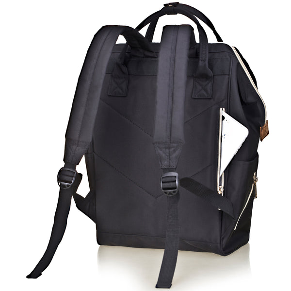 Bebamour Casual College Backpack Lightweight Travel Wide Open Back to School Backpack for Women&Men