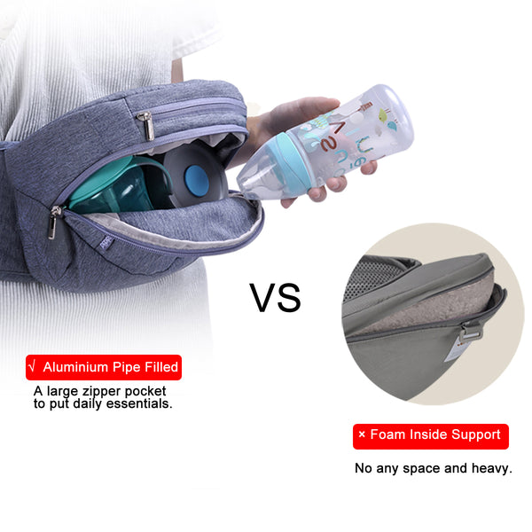 Bebamour Foldable Baby Hip Seat Carrier Ergonomic Toddler Waist Seat for 0-36 Months