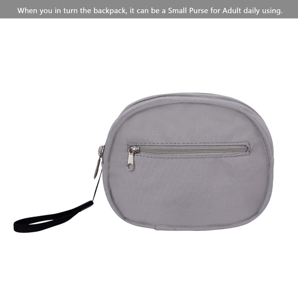 Bebamour Animal Toddler Backpack with Safety Reins Mini Bag with Safety Leash for Children Portable Backpack Rucksack with Safety Harness for Boys and Girls, Grey Bear