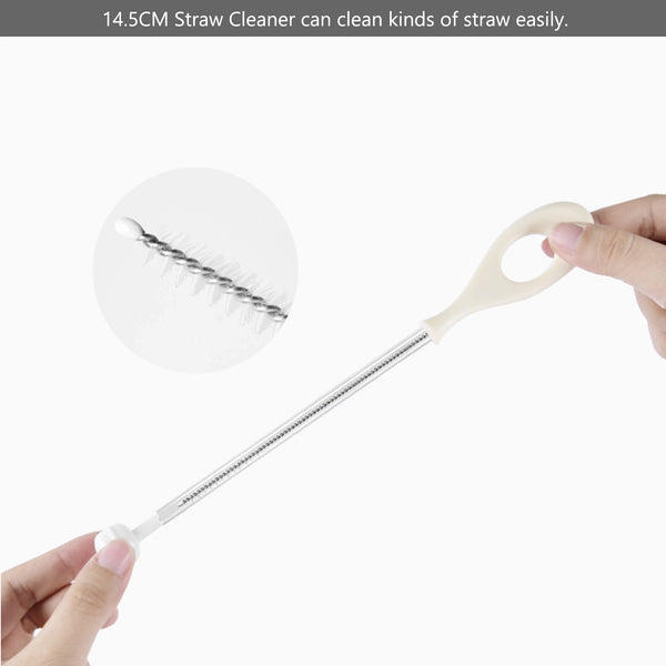 Bebamour Stand Baby Bottle Brushes for Cleaning 4 in 1 Soft Baby Bottle Brush, Teat Brush, Straw Cleaner, Water Storage Tray for Stand Bottle Brushes Cleaner Set