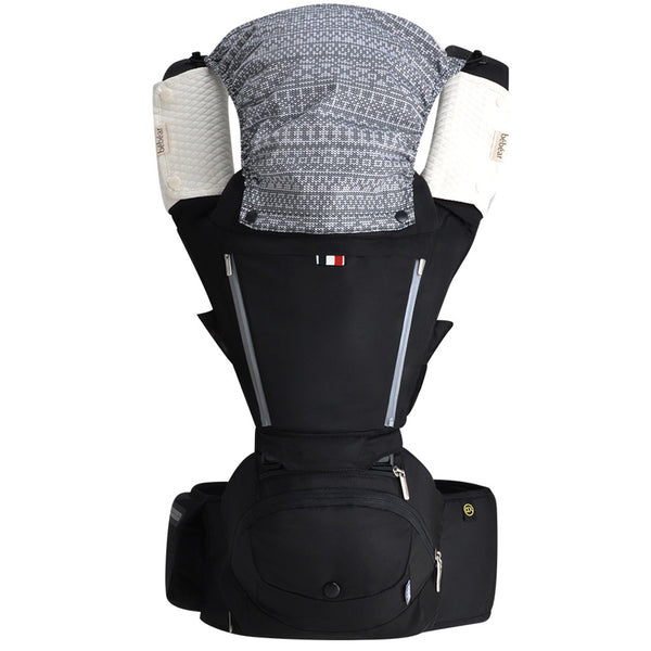 Bebamour Foldable Baby Carrier Hip Seat 6 in 1 Classical Desgined Baby Carrier Backpack 0-36months