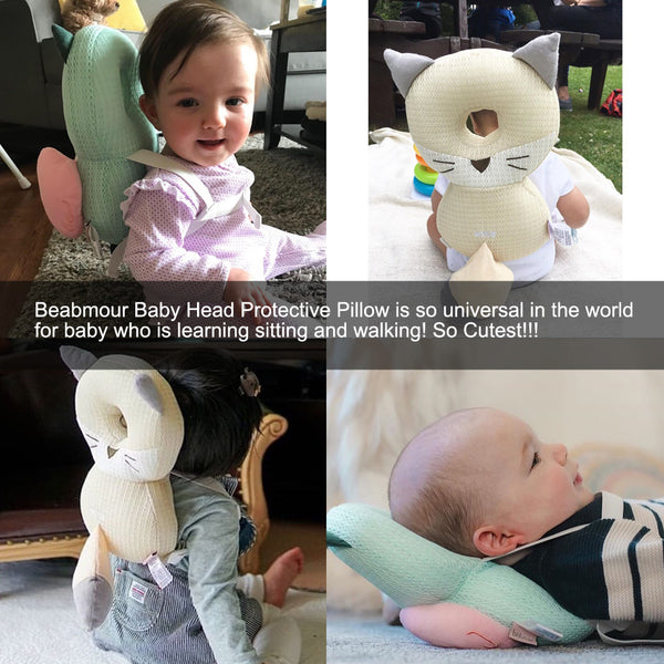 Bebamour Baby Toddlers Head Protective, Adjustable Infant Safety Pad for Baby Walkers Protective Head and Shoulder Protector