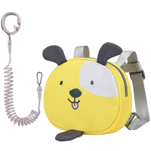 Bebamour Animal Toddler Backpack with Safety Reins Mini Bag with Safety Leash for Children Portable Backpack Rucksack with Safety Harness for Boys and Girls, Grey Bear