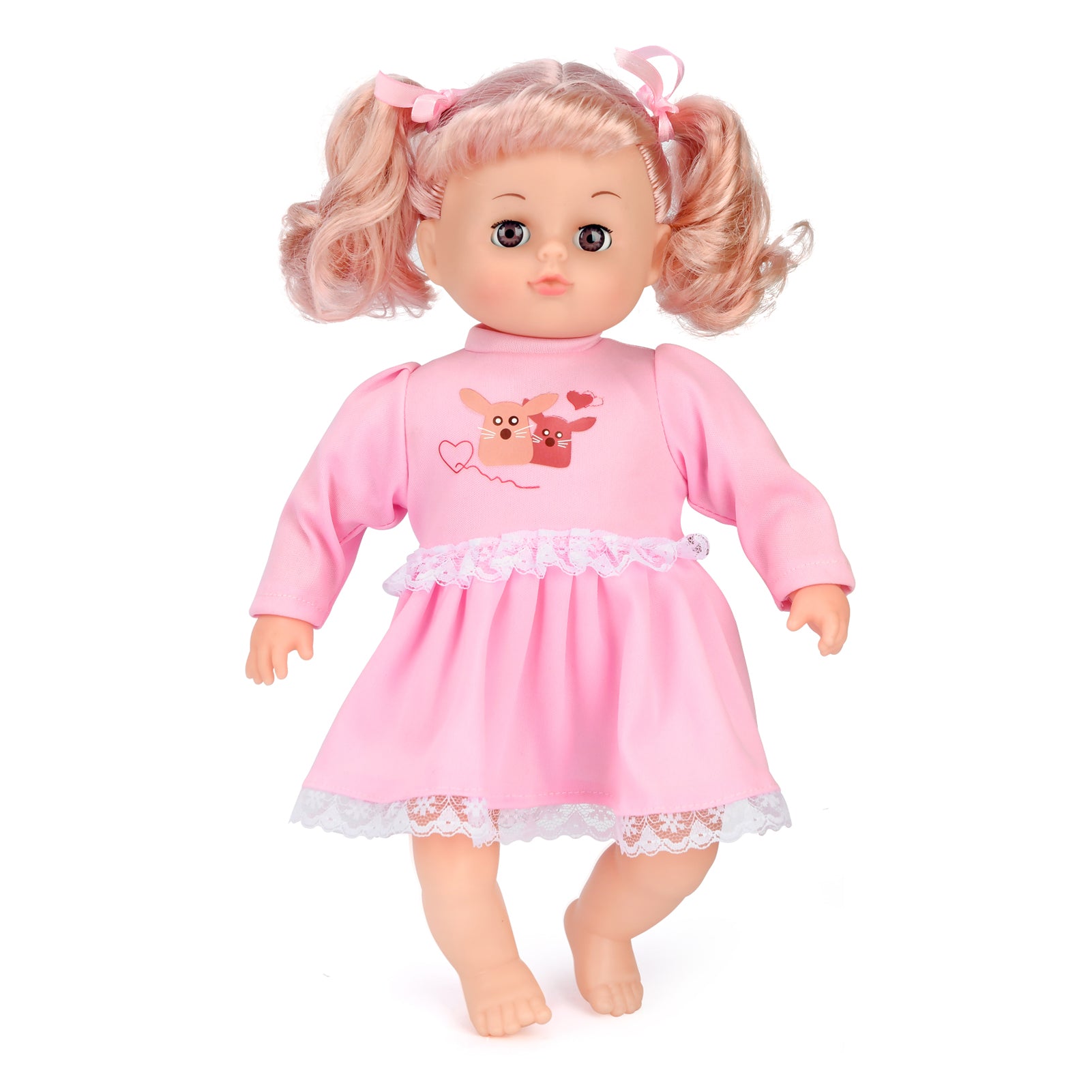 Bebamour Reborn Baby Doll 13.7inch for Toddlers Girls Soft Realistic Silicone Doll with Clothes for 1 Year old Kids Hand Made Doll Collection Toy Birthday Gift