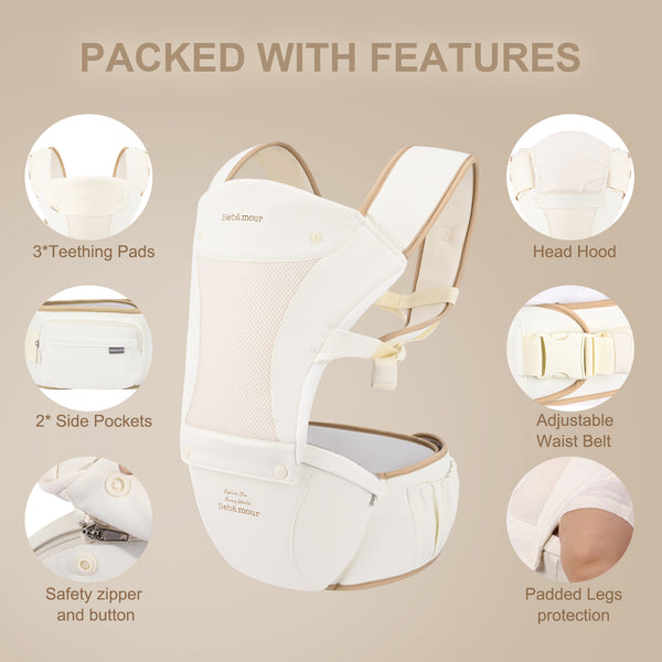 Bebamour New Style Designer Sling and Baby Carrier 2 in 1,Approved by U.S. Safety Standards