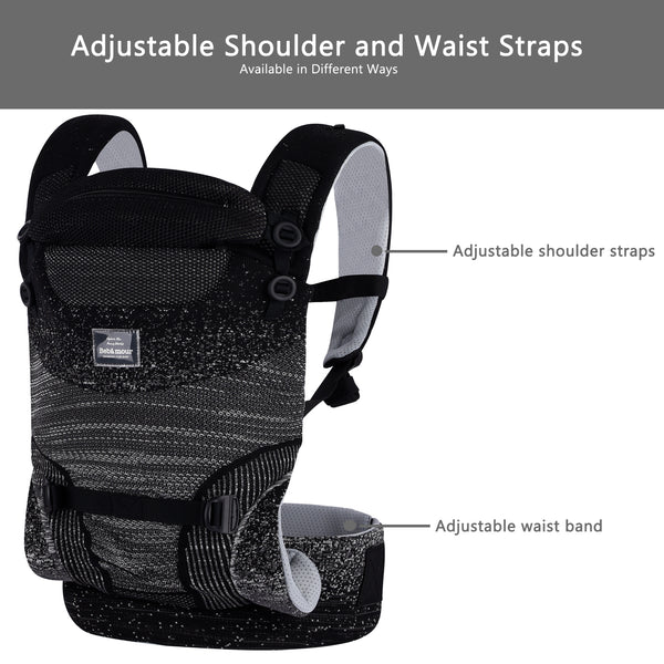 Bebamour Baby Carrier 3+Months 3D Air Mesh Baby Carrier for Infant and Toddlers Breathable Baby Carrier