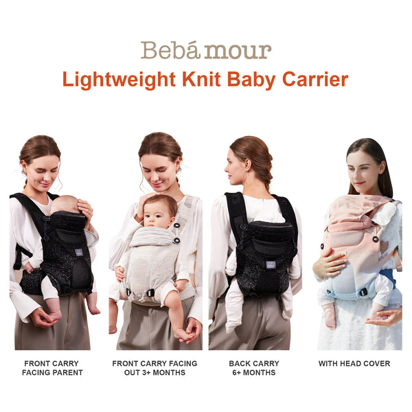 Bebamour Baby Carrier 3+Months 3D Air Mesh Baby Carrier for Infant and Toddlers Breathable Baby Carrier