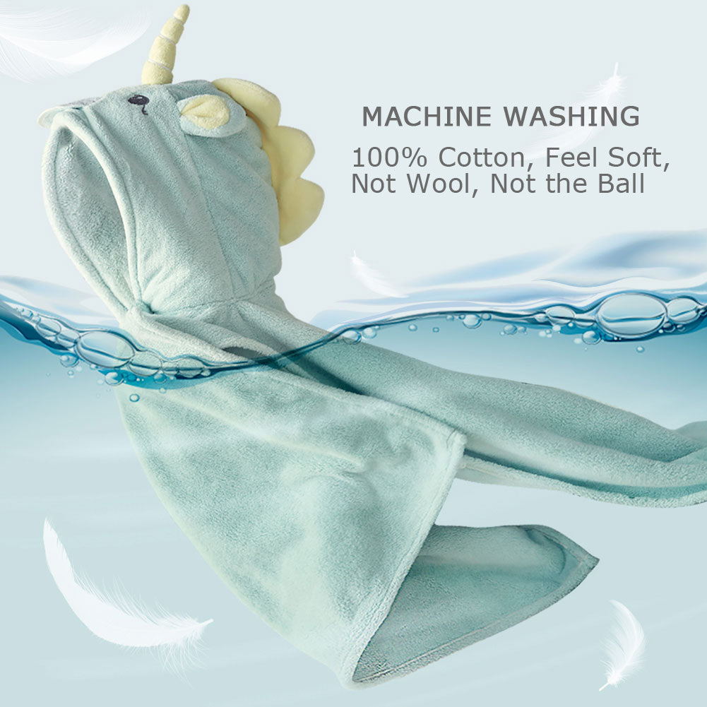 Bebamour Hoooded Baby Towel for Bath/Beach, 100% Cotton Hooded Towel f