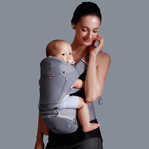 Bebamour Foldable Baby Carrier Hip Seat 6 in 1 Classical Desgined Baby Carrier Backpack 0 36months