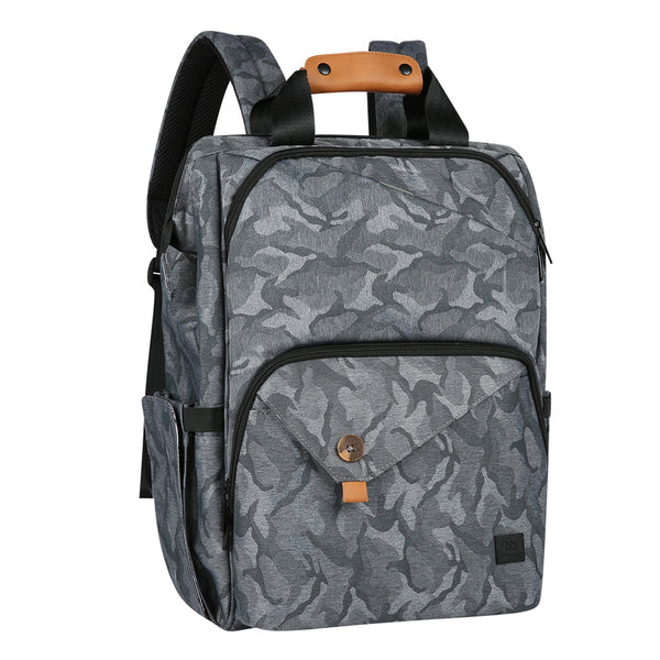 Bebamour Diaper Bag Travel Backpack with Diaper Mat Large Capacity Baby Bag (Grey)