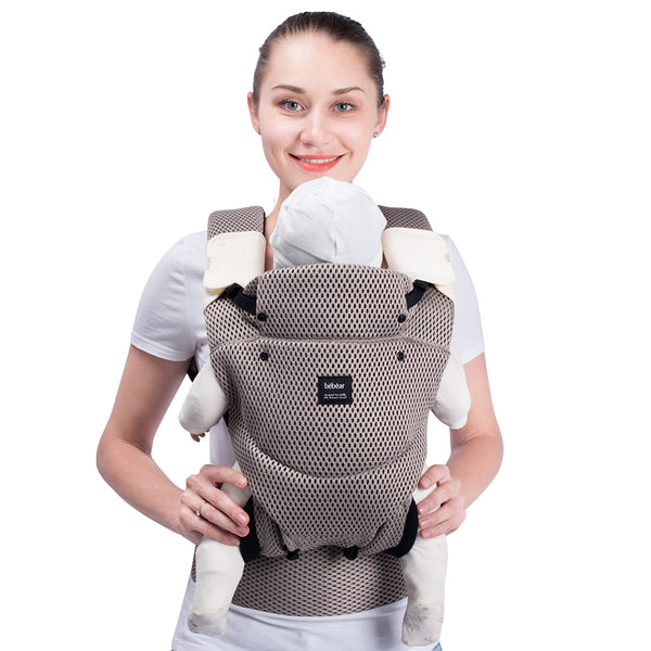 Bebamour Baby Carrier Sling 3 in 1 Ergonomic Baby Carrier Backpack Breathable and Soft Baby Wrap for Infant and Toddlers
