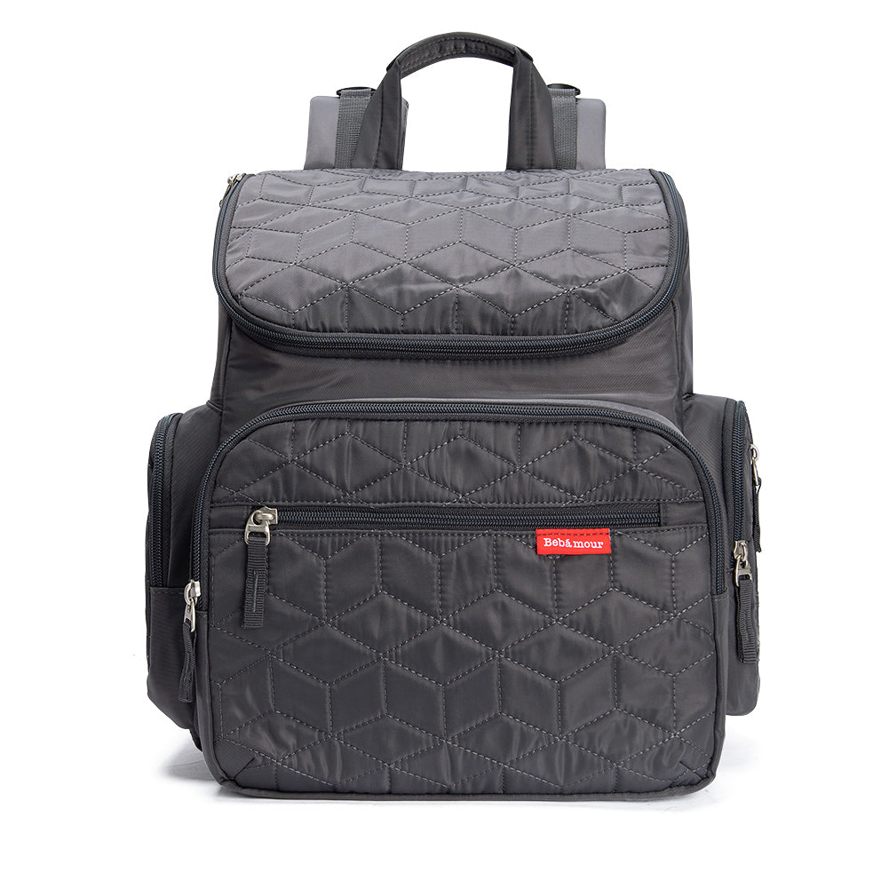 Bebamour Diaper Bag Backpack with Diaper Mat Waterproof Changing Bag f