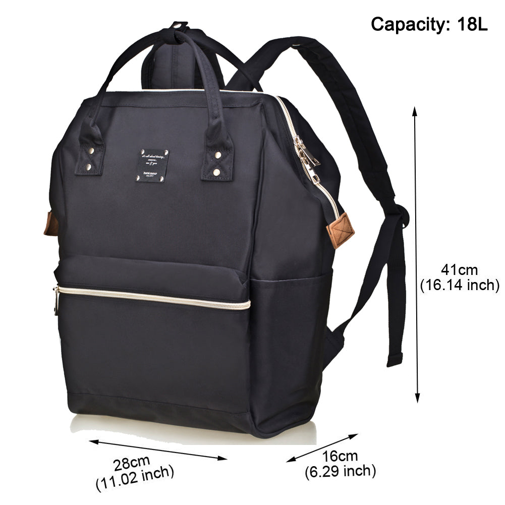 Bebamour Casual College Backpack Lightweight Travel Wide Open Back to