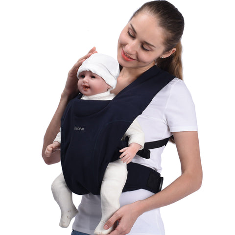Bebamour Premium Baby Carrier Sling Embrace Baby Wrap Carrier for Newborns 7-25 Pounds, 100% Cotton