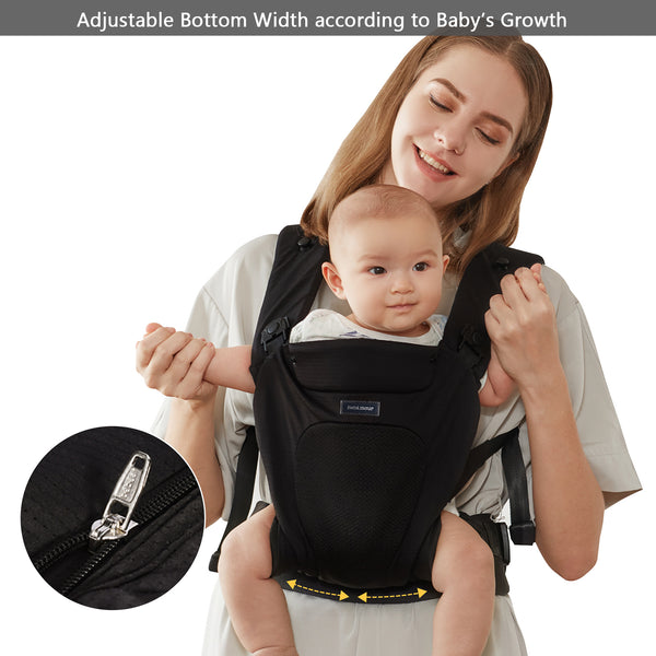 Bebamour Super-Soft Air Mesh Baby Carrier 3+Months Baby Carrier Backpack Child Carrier (Black)