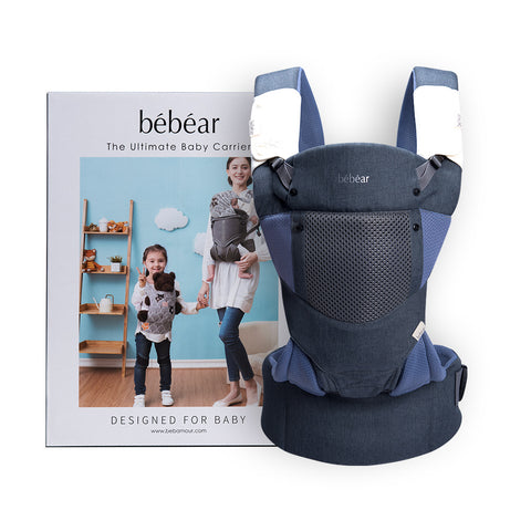 Bebamour Baby Carrier Sling 3 in 1 Ergonomic Baby Carrier Backpack for Newborn Breathable and Soft Baby Warp for Infant and Toddlers (Purple)