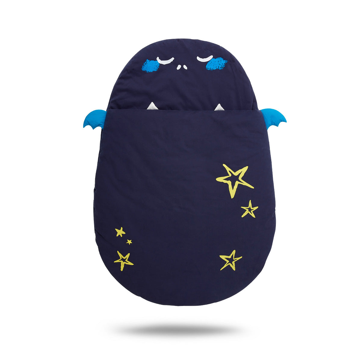 Katoenen babyslaapzak 'Stitch' - Blauw - 30.00 Katoenen babyslaapzak 'Stitch' - Blauw - 30.00